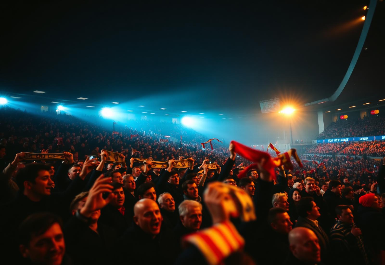 Premier League matchday crowd